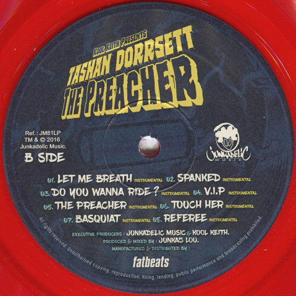 Kool Keith Presents Tashan Dorrsett : The Preacher (LP, Album, Red)