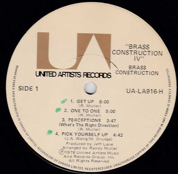 Brass Construction : Brass Construction IV (LP, Album)