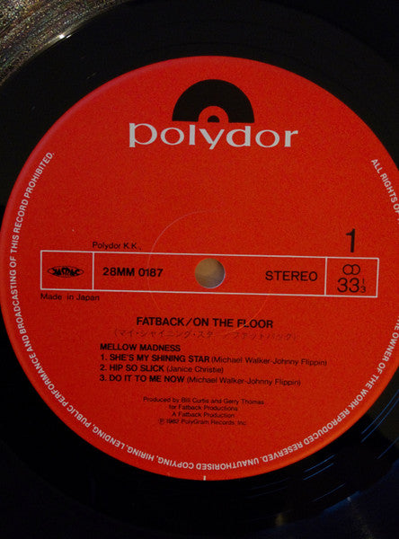 The Fatback Band : On The Floor With Fatback (LP, Album)