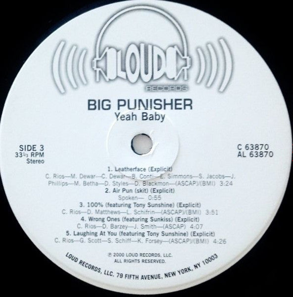 Big Punisher : Yeeeah Baby (2xLP, Album)