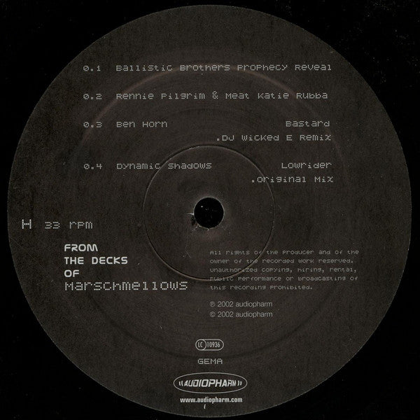 Marschmellows : From The Decks Of Marschmellows (4xLP, Comp + Box)