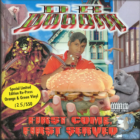 Dr. Dooom : First Come, First Served (LP, Gre + LP, Ora + Album, Ltd, Num, RP, S/Edition)
