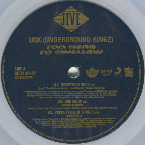UGK : Too Hard To Swallow (2xLP, Album, Ltd, RE, Cle)