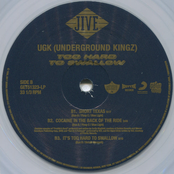 UGK : Too Hard To Swallow (2xLP, Album, Ltd, RE, Cle)