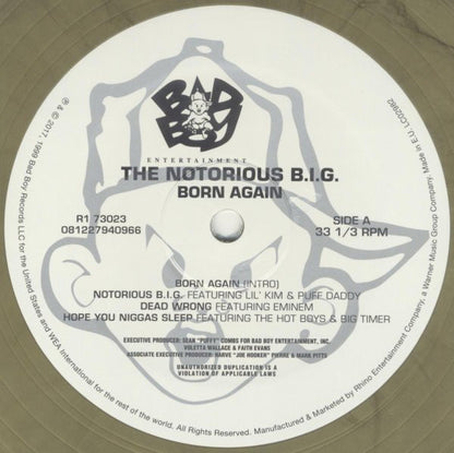 Notorious B.I.G. : Born Again (2xLP, Album, RSD, Ltd, RE, Gol)