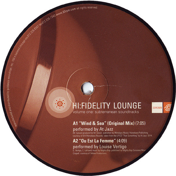 Various : Hi:Fidelity Lounge - Volume One: Subterranean Soundtracks (3xLP, Comp)