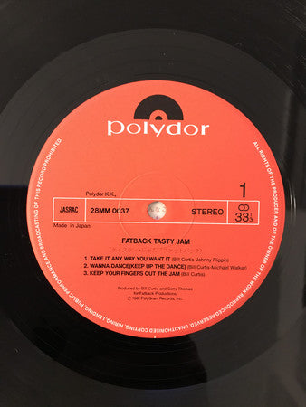 The Fatback Band : Tasty Jam (LP, Album)