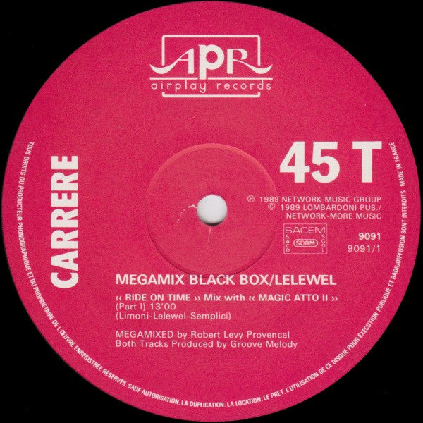 Black Box + DJ Lelewel : Megamix (12")