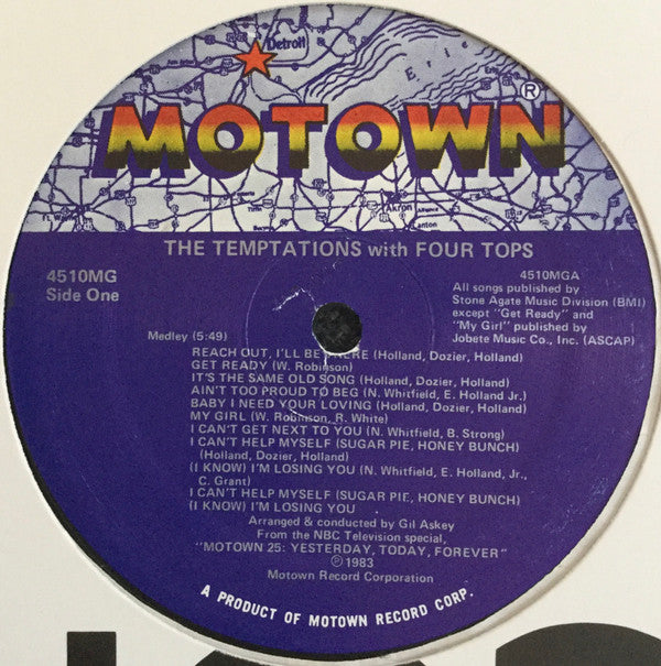 The Temptations With Four Tops / The Jackson 5 : Medley (12", Single, Sup)