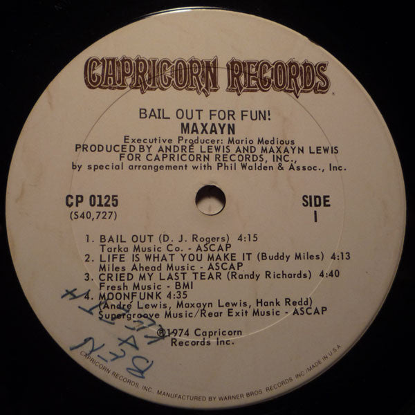 Maxayn : Bail Out For Fun! (LP, Album, San)