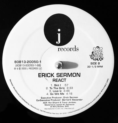 Erick Sermon : React (2xLP, Album)