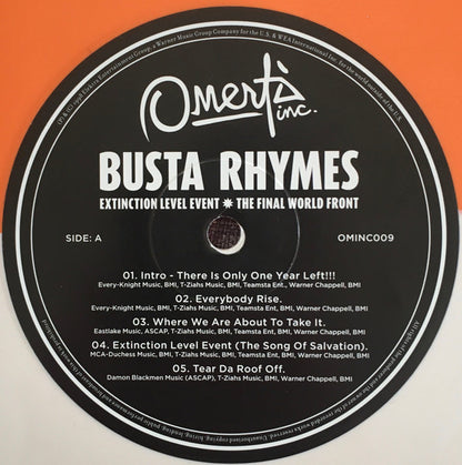 Busta Rhymes : Extinction Level Event - The Final World Front (2xLP, Album, RE, Ora)