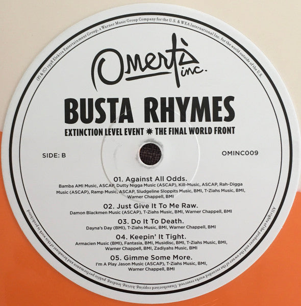 Busta Rhymes : Extinction Level Event - The Final World Front (2xLP, Album, RE, Ora)