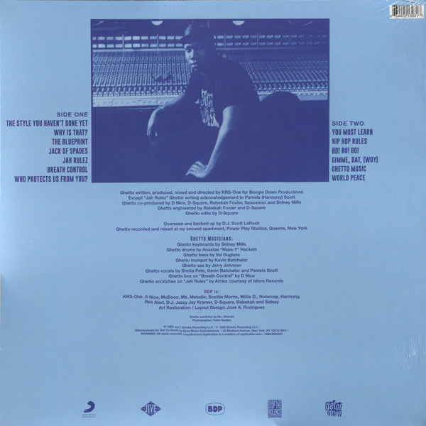 Boogie Down Productions : Ghetto Music: The Blueprint Of Hip Hop (LP, Album, RE)