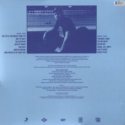 Boogie Down Productions : Ghetto Music: The Blueprint Of Hip Hop (LP, Album, RE)