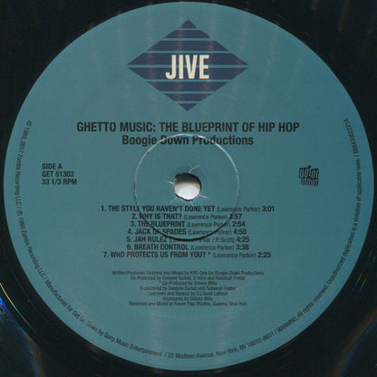 Boogie Down Productions : Ghetto Music: The Blueprint Of Hip Hop (LP, Album, RE)
