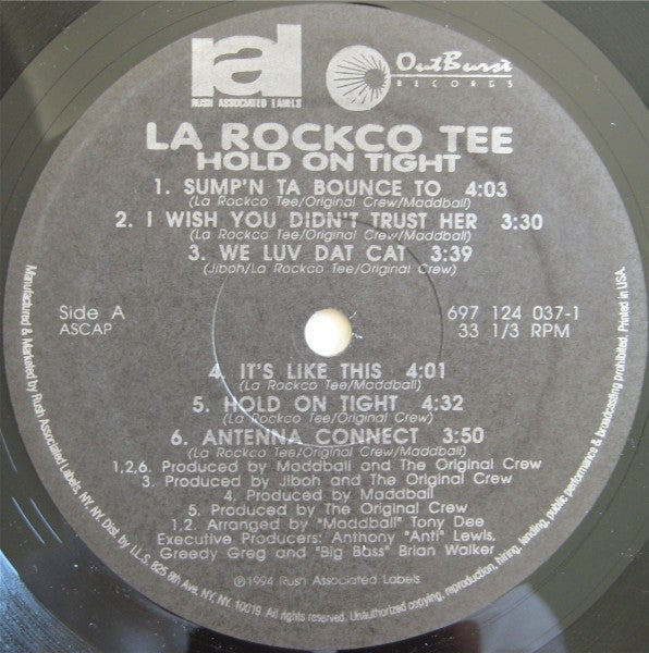 LaRocko Tee : Hold On Tight (LP, Album)