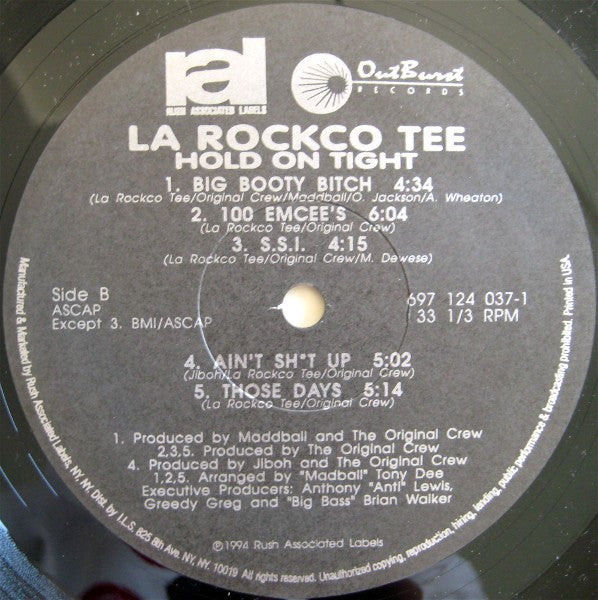 LaRocko Tee : Hold On Tight (LP, Album)