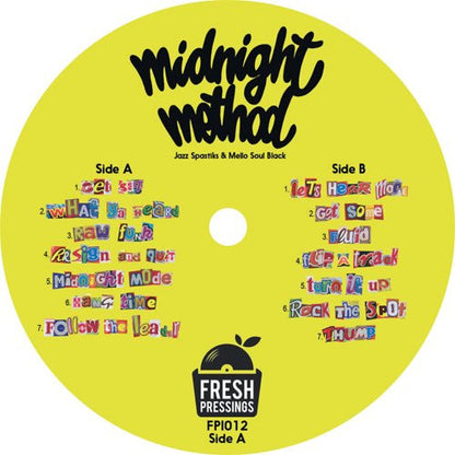 Jazz Spastiks & Mello Soul Black : Midnight Method (LP, Album, Ltd)