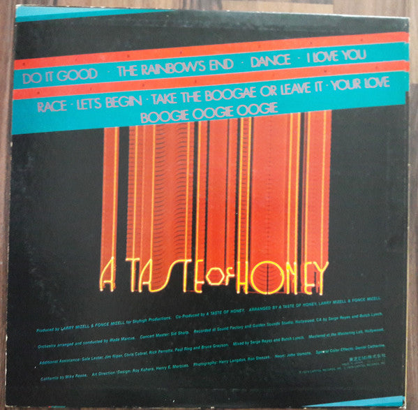 A Taste Of Honey : Another Taste (LP, Album, Promo)
