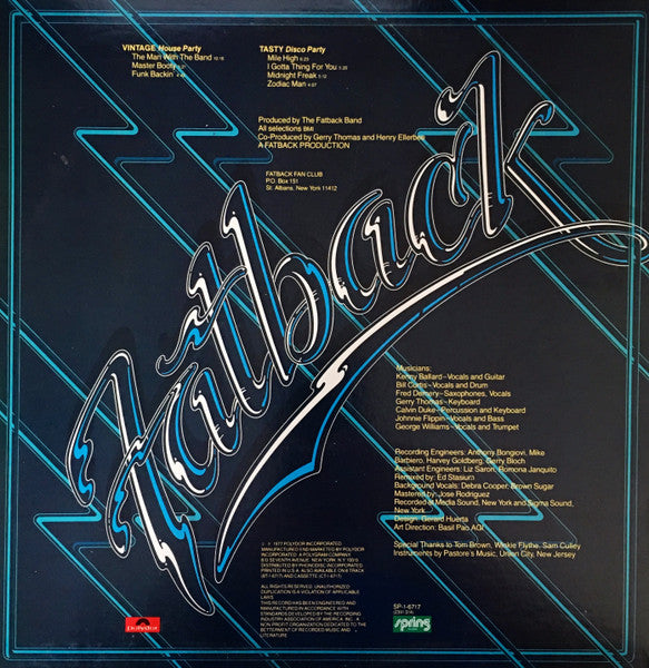The Fatback Band : Man With The Band (LP, Album, Mon)