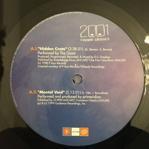 Various : 2001: A Rhyme Odyssey (3xLP, Comp)