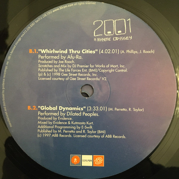 Various : 2001: A Rhyme Odyssey (3xLP, Comp)