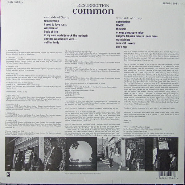 Common : Resurrection (LP, Album, RE)