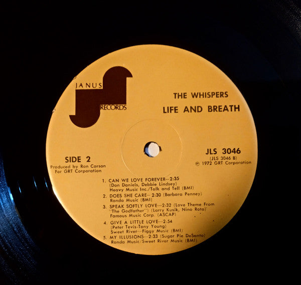 The Whispers : Life And Breath (LP, Album)