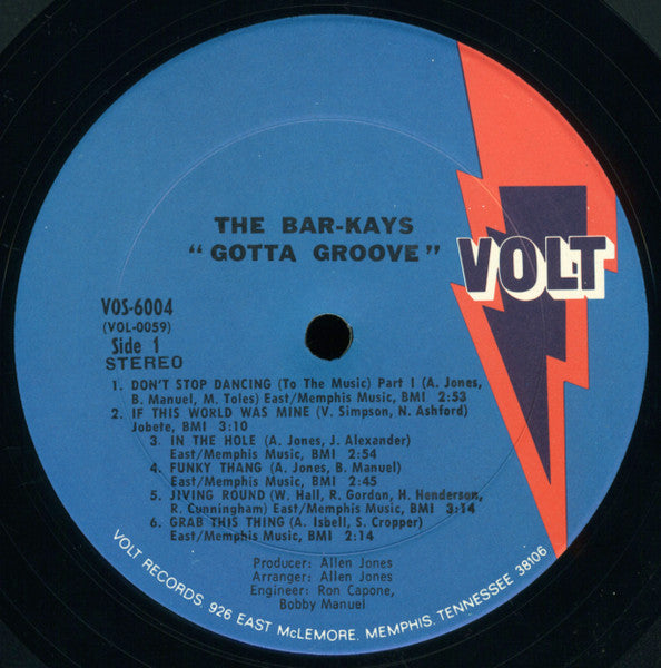 Bar-Kays : Gotta Groove (LP, Album, RP, Pit)