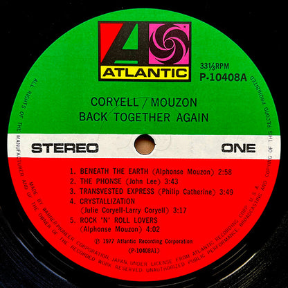 Larry Coryell / Alphonse Mouzon : Back Together Again (LP, Album)
