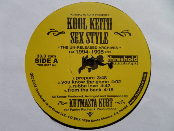 Kut Masta Kurt Presents Kool Keith : Sex Style (The Un-Released Archives) (2xLP, Ltd, Num)