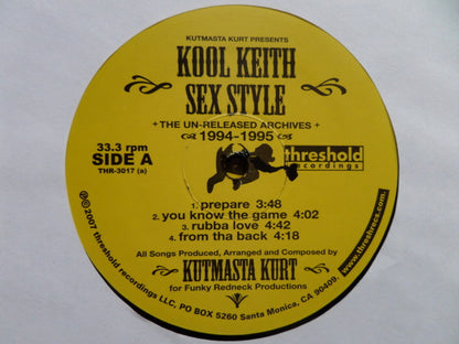 Kut Masta Kurt Presents Kool Keith : Sex Style (The Un-Released Archives) (2xLP, Ltd, Num)