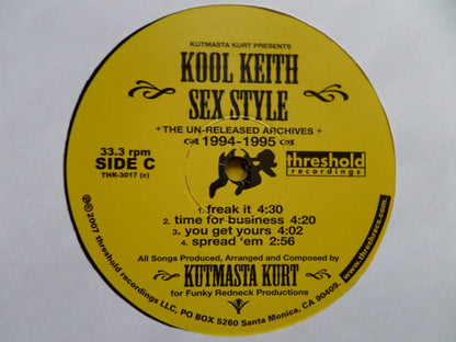 Kut Masta Kurt Presents Kool Keith : Sex Style (The Un-Released Archives) (2xLP, Ltd, Num)