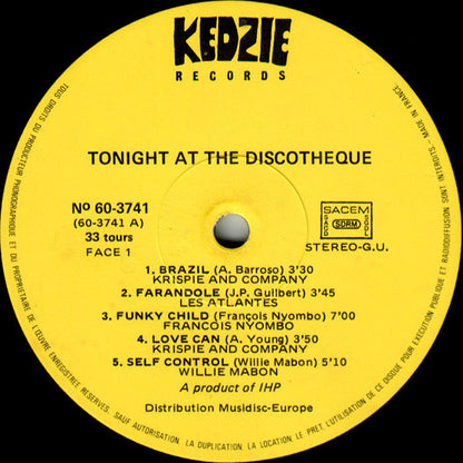 Various : Tonight At The Discotheque (LP, Comp)