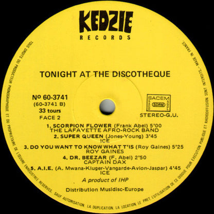 Various : Tonight At The Discotheque (LP, Comp)