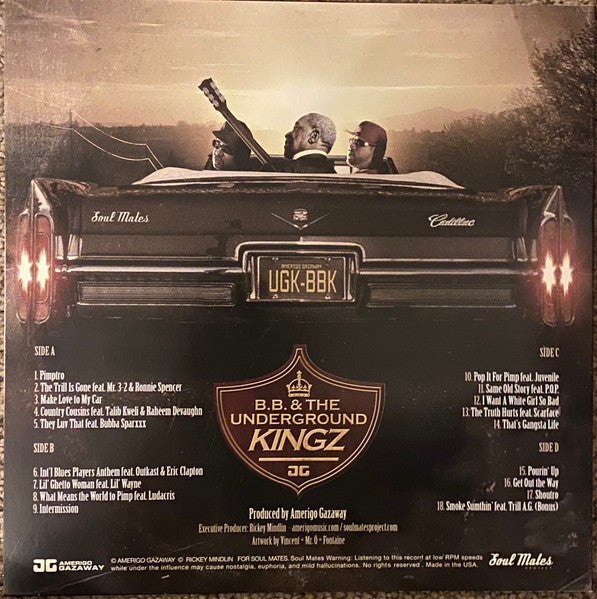 Amerigo Gazaway : B.B. & The Underground Kingz: The Trill Is Gone (2xLP, Album, Unofficial)
