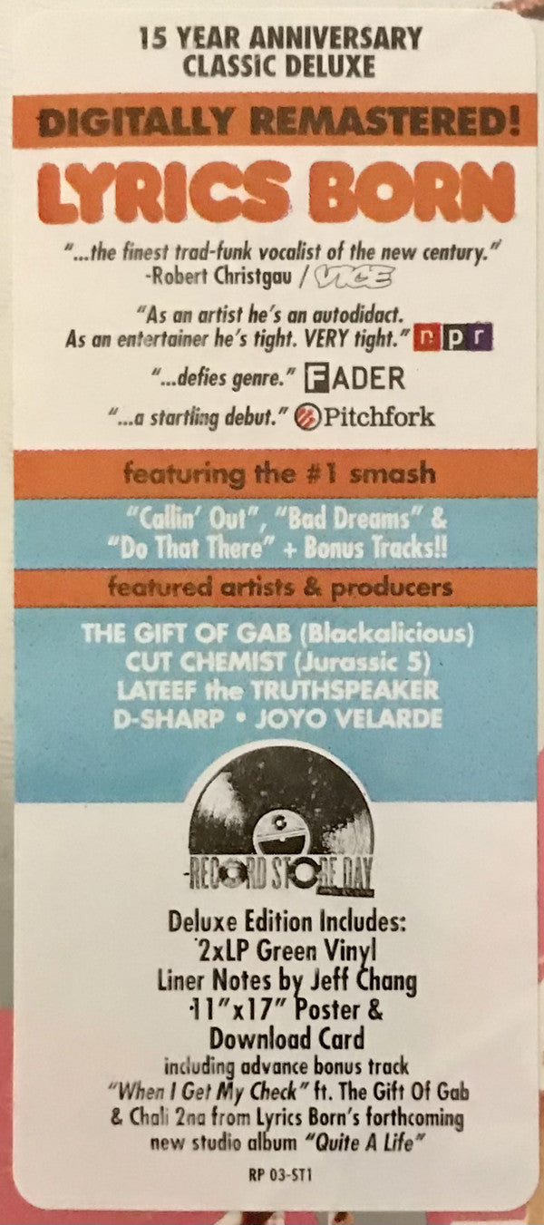 Lyrics Born : Later That Day... (2xLP, Album, Dlx, Ltd, RE, Gre)