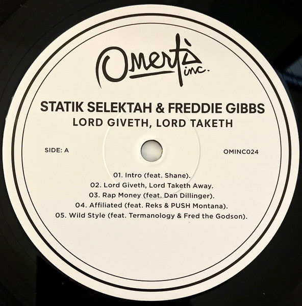 Statik Selektah & Freddie Gibbs : Lord Giveth, Lord Taketh Away  (LP, Mixtape)