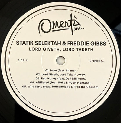 Statik Selektah & Freddie Gibbs : Lord Giveth, Lord Taketh Away  (LP, Mixtape)