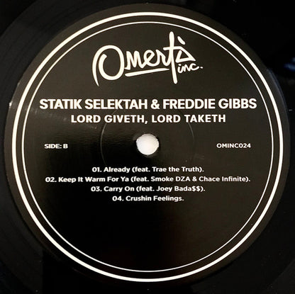 Statik Selektah & Freddie Gibbs : Lord Giveth, Lord Taketh Away  (LP, Mixtape)