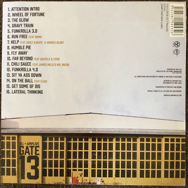 Del* + AMP Live : Gate 13 (2xLP, Album)