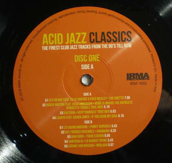 Various : Acid Jazz Classics (The Finest Club Jazz Tracks From The 90's Till Now) (2xLP, Comp)