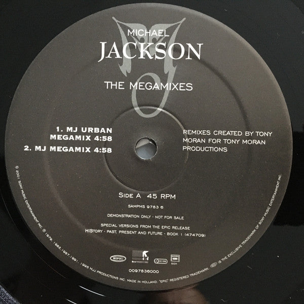 Michael Jackson : The Megamixes (12", Promo)
