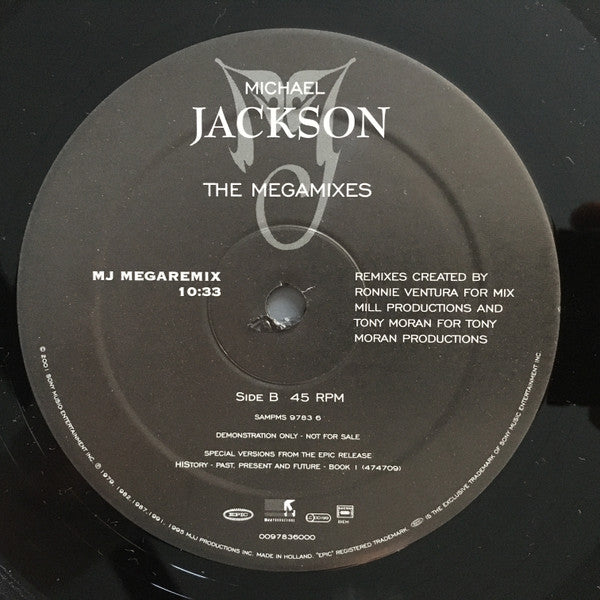 Michael Jackson : The Megamixes (12", Promo)