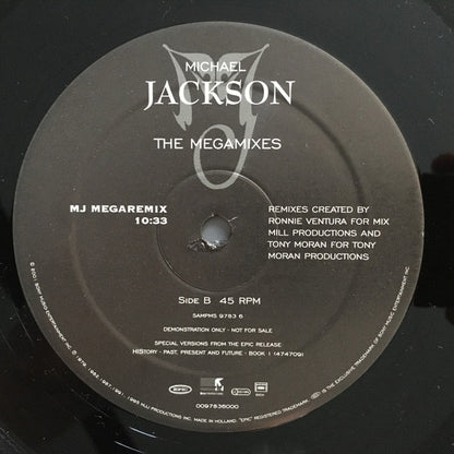 Michael Jackson : The Megamixes (12", Promo)