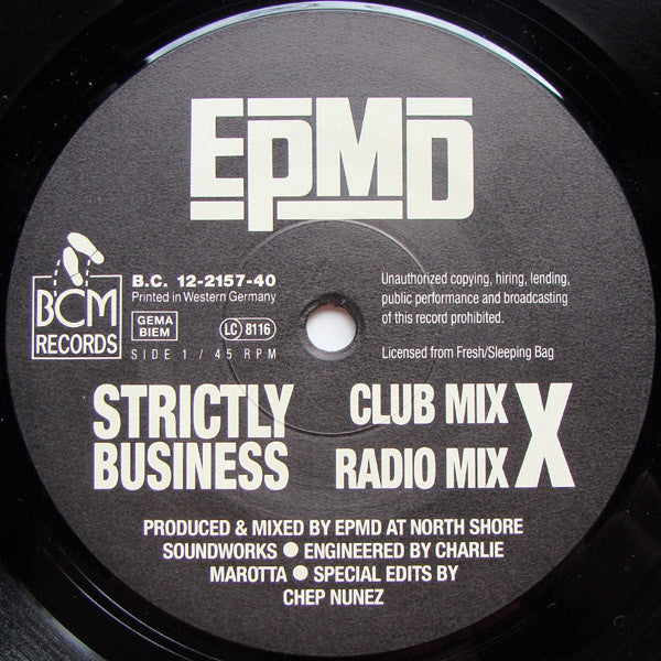 EPMD : Strictly Business (12")