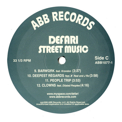 Defari : Street Music (2xLP, Album)