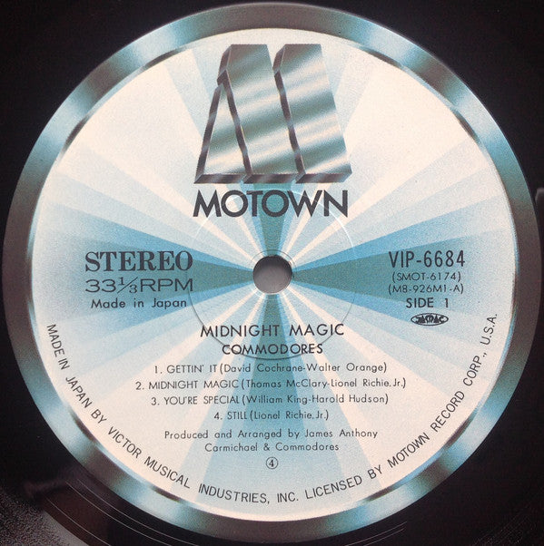 Commodores = Commodores : Midnight Magic = ミッドナイト・マジック (LP, Album)
