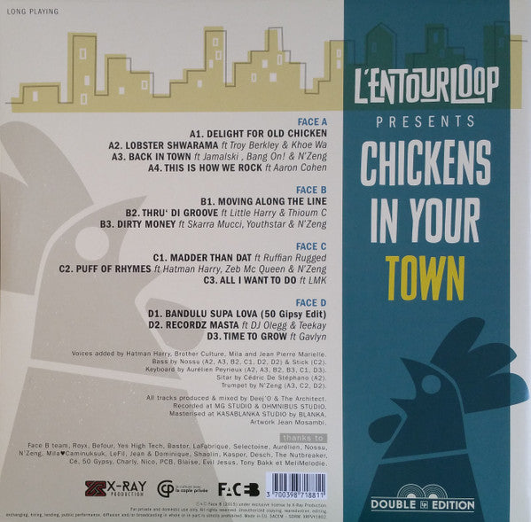 L'entourLoOp : Chickens In Your Town (2xLP, Album, RE)